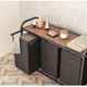 Dirty clothing basket household classification large movable laundry basket Dirty clothing basket storage basket multifunctional with partition rack
