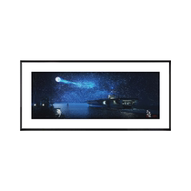 (Framed) Stamped print by science fiction writer Liu Cixin (The Wandering Earth-Moon)