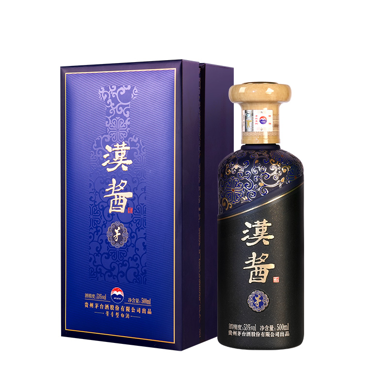贵州茅台酒汉酱系列茅字汉酱53度酱香型白酒500m*6瓶整箱装评价