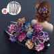 Hair Clip for Women's Back of Head, Large Hair Clip, Flower Rhinestone Duckbill Clip, Mother's Top Clip, Hair Clip Clip