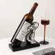 Beihanmei Light Luxury Electroplating Back Rabbit Ceramic Wine Rack 소프트 장식 홈 장식 Hot Products