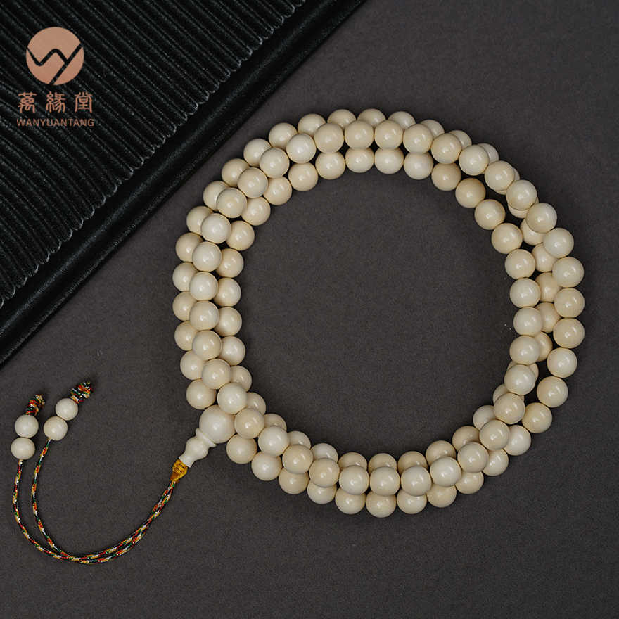 文玩堂：猛犸牙108粒精品 文玩堂：猛犸牙108粒精品 文玩堂：猛犸牙108