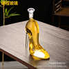 High heels soaking wine bottles, glass craft white wine bottles sealing creative glass red wine container soaking wine bottles
