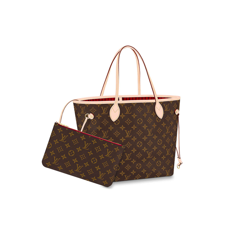 9.9/9.5 New Lv/Louis Vuitton Neverfull Tote Bag for Women, Medium Size Handbag and Shoulder Bag, Suitable for Gift Giving