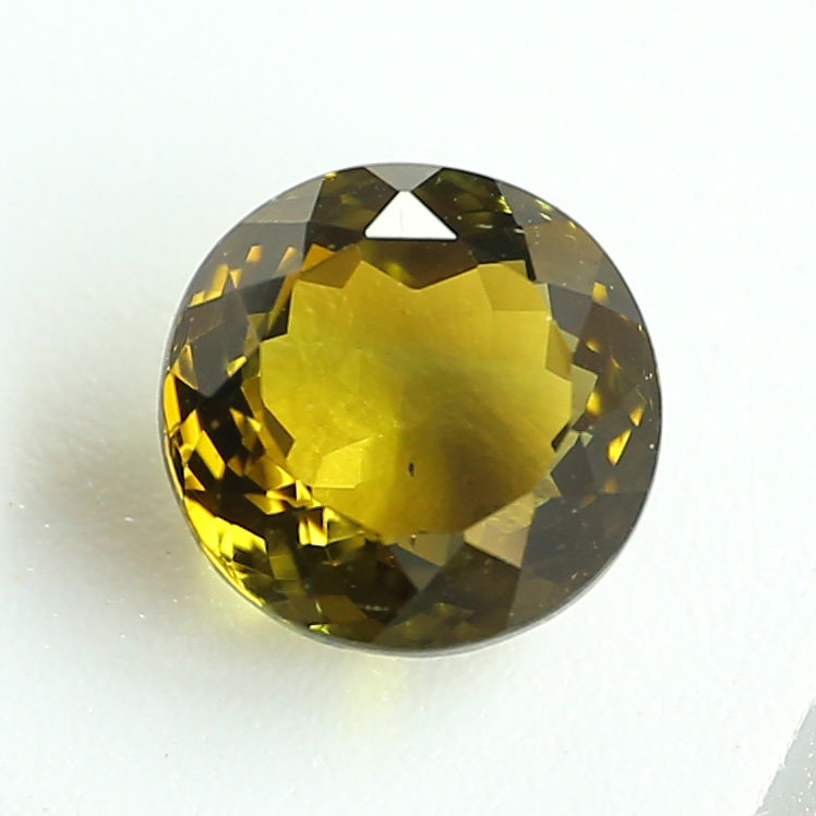 Large Grain 5 62ct Natural Gold Brown Green Betel Nude Stone Round Ring Surface Crystal Permeable with Inlaid Ring Pendant