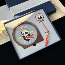 Suzhou embroidery pure handmade double-sided embroidery walnut ornaments gift box set Monkey King intangible cultural heritage business souvenir
