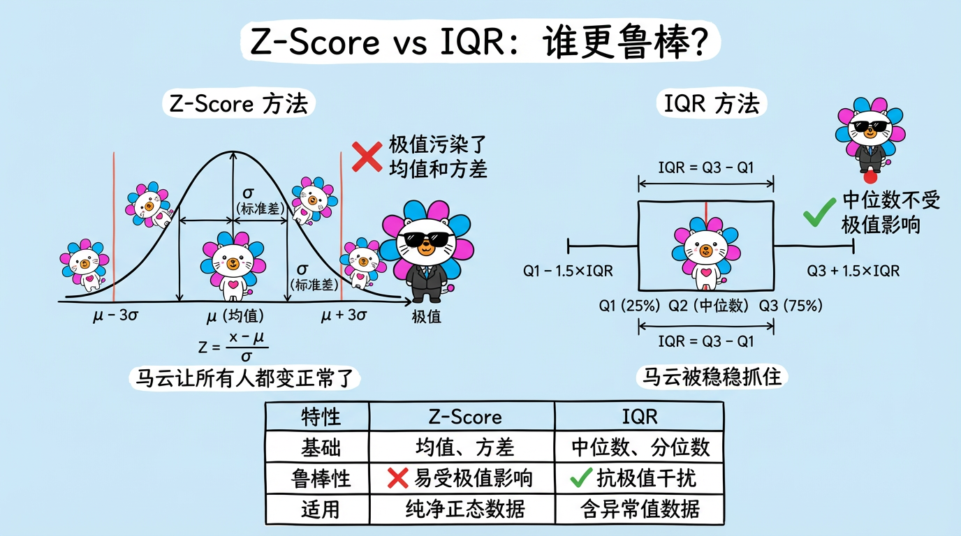 Z-Score vs IQR