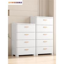 Thickened storage cabinet storage cabinet home snack bedside table bedroom plastic five-drawer cabinet drawer storage cabinet