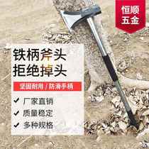 German precision ax firewood splitting artifact household large outdoor woodworking logging wood splitting rural forging ax