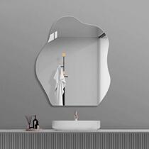 Mirror above the wash basin acrylic wall-mounted self-adhesive bathroom soft mirror irregular cloud mirror no punching for dressing
