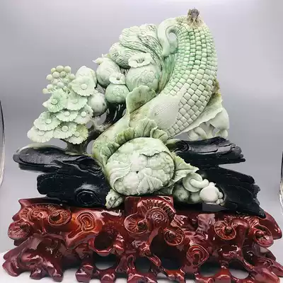 The source is directly supplied to China's four famous jade Duofu Jinyu full hall Dushan jade ornaments 27kg c29