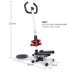 Mini stepper home câm đa chức năng tay đạp máy thể thao sức khỏe 0 thiết bị cơ thể Phần cấu hình cơ bản + câm - Stepper / thiết bị tập thể dục vừa và nhỏ