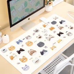 귀여운 만화 새끼 고양이 난방 마우스 패드 여아 사무실 컴퓨터 데스크탑 난방 데스크 패드 슈퍼 큰 손 따뜻함