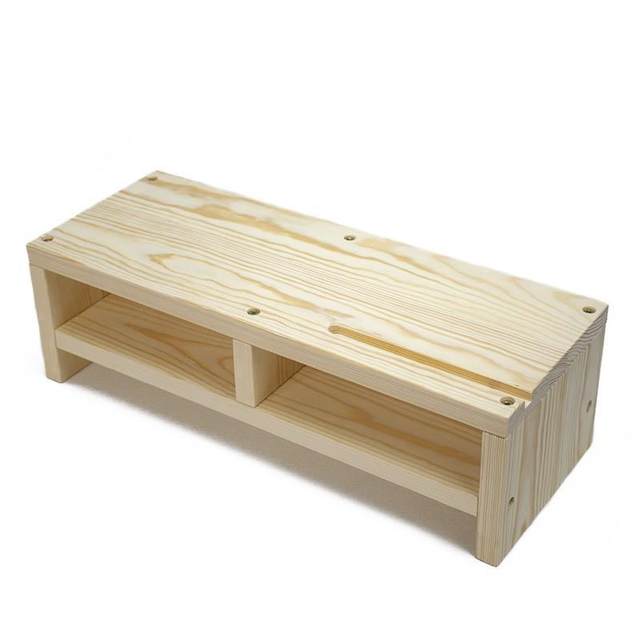 Computer increased elevated monitor screen keyboard storage storage storage organizer solid wood neck protection LCD screen office desktop