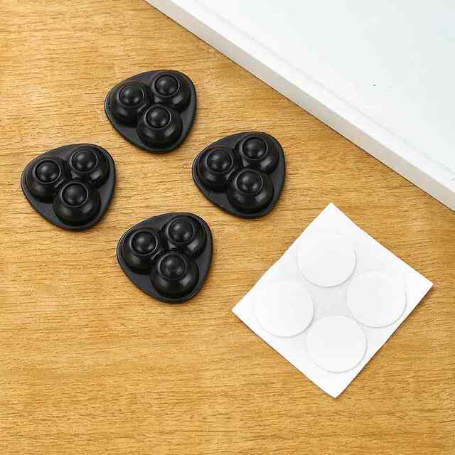 New Three-Wheel Universal Caster Storage Box Bedside Table Roller, Wear-Resistant, High Load-Bearing, Household Hardware Accessories, Small Wheels