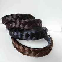 Cover white hair headband simulated headband one-piece braided braided wig press hairband toothed anti-slip headwear