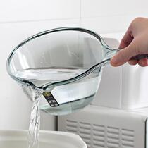 Household kitchen water ladle thickened plastic water spoon bathing water spoon watering flowers watering vegetable ladle long handle shampoo water spoon