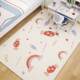Full-Cover Bedroom Carpet, Non-Slip, Cute Room Bedside Rug, Washable Pvc, Household Living Room Children's Anti-Fall Floor Mat
