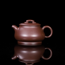 《静瓢》沈老师原矿紫泥130cc纯手工宜兴紫砂壶