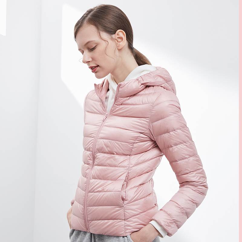 Tambor Xuống Jacket 2019 mới phụ nữ thời trang nhẹ xuống áo khoác trắng vịt xuống ngắn Anti-Mùa khoác mùa đông