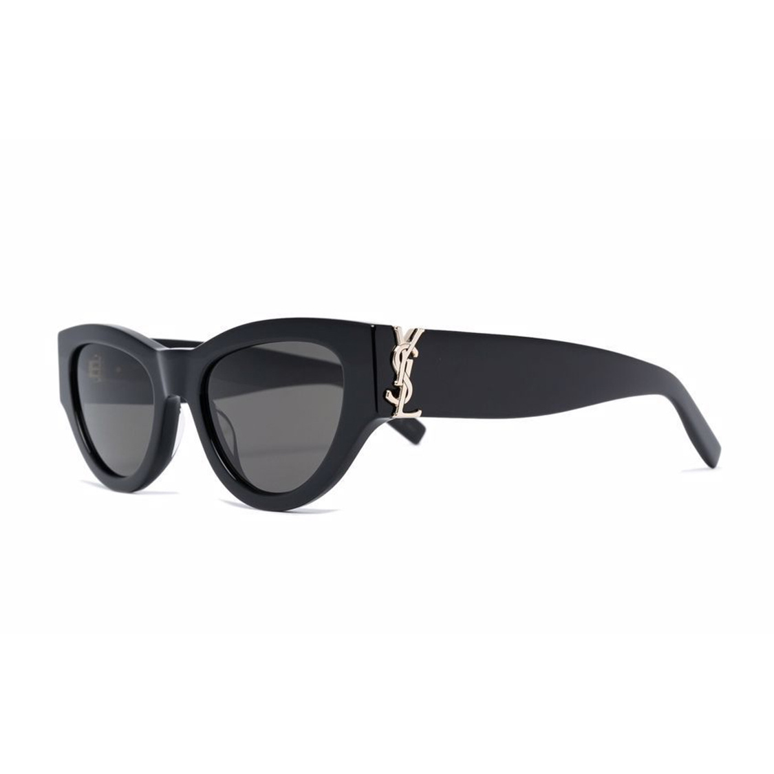SAINT LAURENT 圣罗兰 猫眼太阳眼镜 男款 黑色