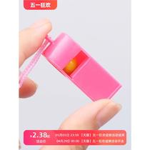 Cartoon plastic whistle childrens baby toy football whistle little fan sports games referee cheering whistle