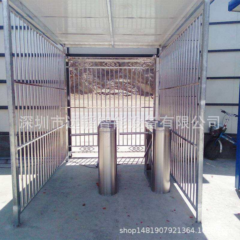 Construction site fingerprint attendance management pedestrian passage three-roller turnstile docking LED display docking construction bureau
