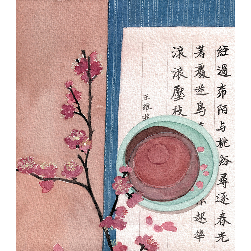 Full series of collections yo-yo (flower complex with low pressure branches low) Living room sofa Background wall Xuanguan Decorative Hanging Paintings