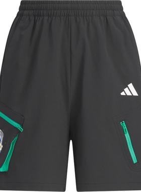 adidas Climacool 防晒UPF50+速干凉爽运动休闲短裤 中小童 黑色