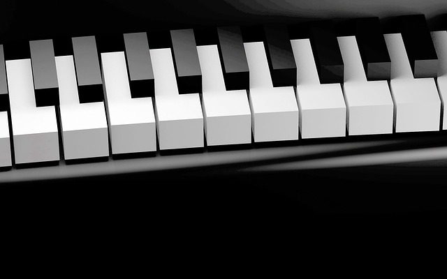a major scale piano harmonic