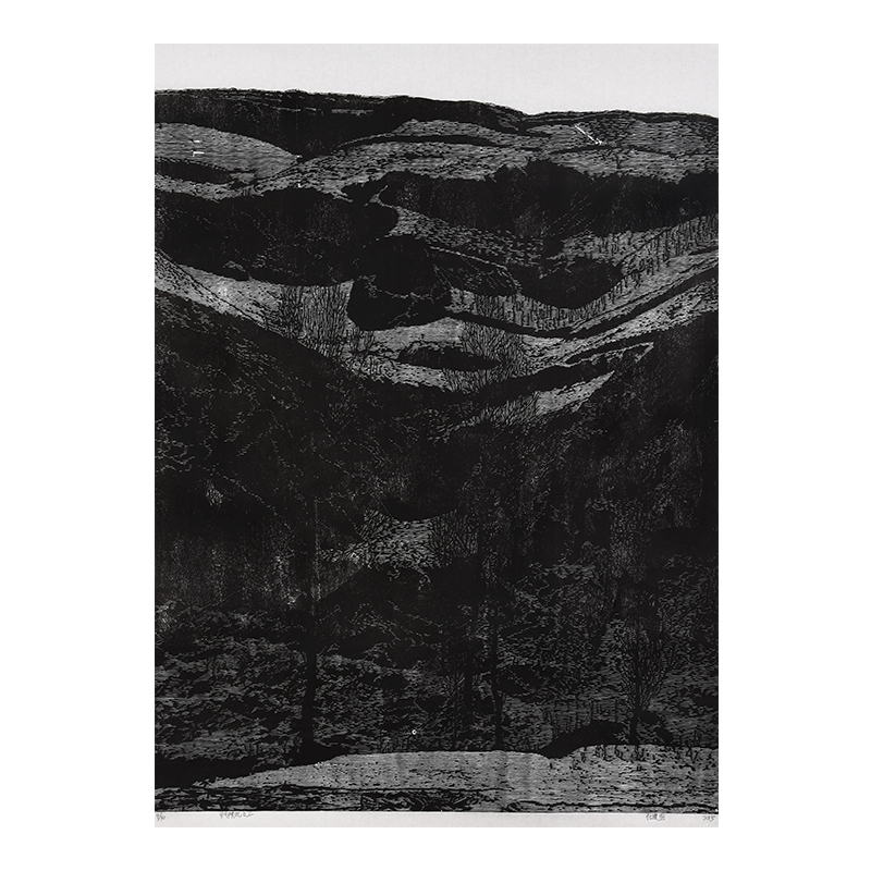 Handmade prints Du Jianguo Years of Northern Shaanxi No. 3 4 30 black and white woodcut Limited signature prints