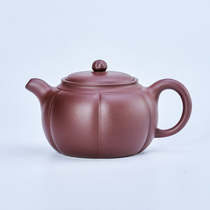 The handicrafts of Guo Gong Mr. Xu’s original ore old purple clay patterned purple sand pot capacity 320cc