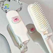 New loopy comb portable little beaver Ruby foldable soft tooth comb student mini bangs comb