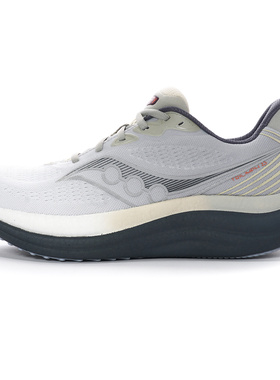Saucony Triumph 23 舒适柔软防滑耐磨 低帮跑步鞋 男款 灰色