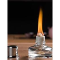 Glass alcohol lamp tea stove tea set white peat stove alcohol stove tea warmer tea ceremony heating insulation coffee trumpet