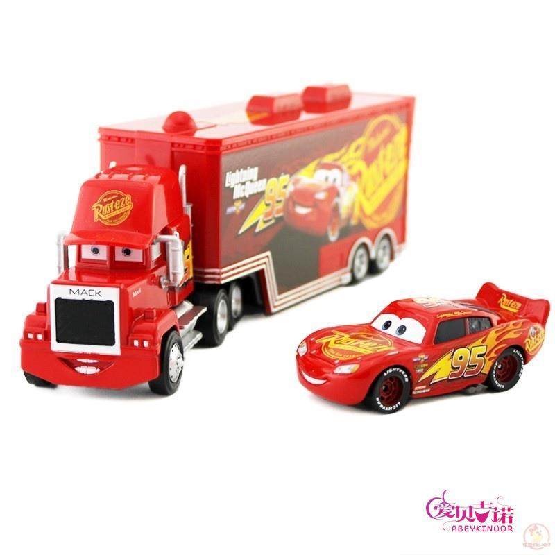 Authentic Lightning Mcqueen Domestic Mc Uncle Mac K95 Container Truck Set Cars Racing Toy