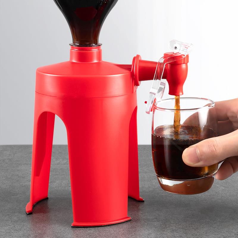 Beverage Holder Upside-Down for Faucet Water Dispenser, Creative Carbonated Soda Large Bottle Cola Dispenser, Beverage Bottle Opener