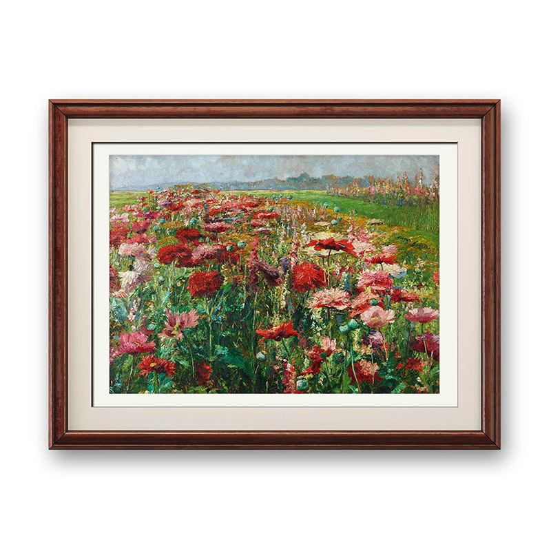 Oga Wiesinger-Florian "Poppy Flower" Floral Painting Wall Art Oil Painting Reproduction of World-Famous Paintings