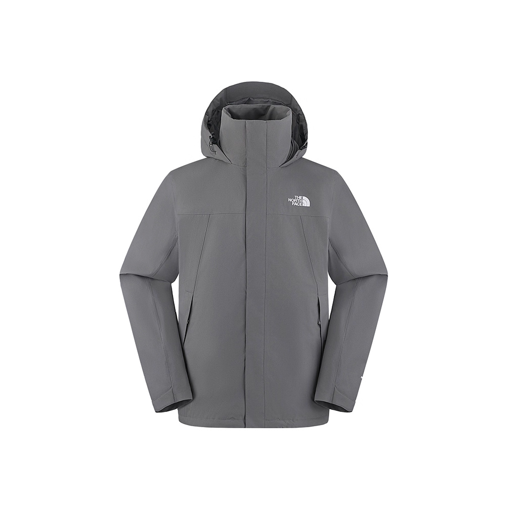 北面THE NORTH FACE男款硬壳防水透气单层冲锋衣连帽夹克外套