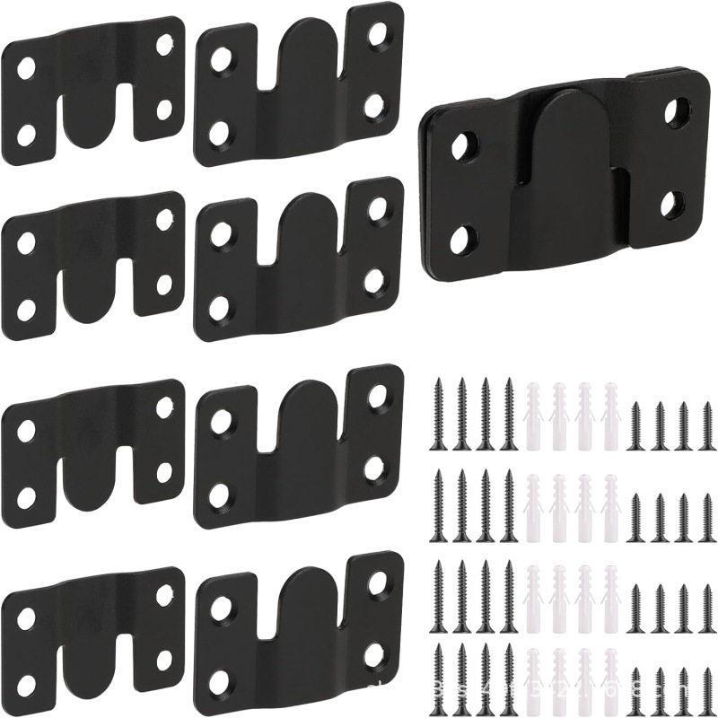 Z-Shaped Clip Embedded Bracket Heavy-Duty Picture Frame Hook Interlocking Picture Frame Hook Picture Display Wall Hanging Hardware