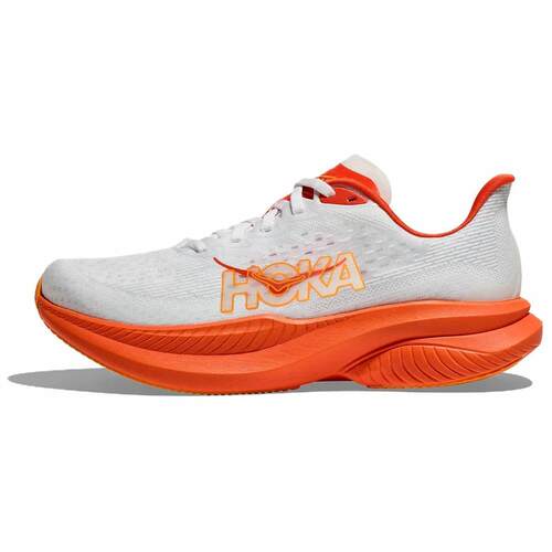 【荐】HOKA ONE ONE MACH 6 舒适百搭耐磨低帮训练跑步鞋男款白色