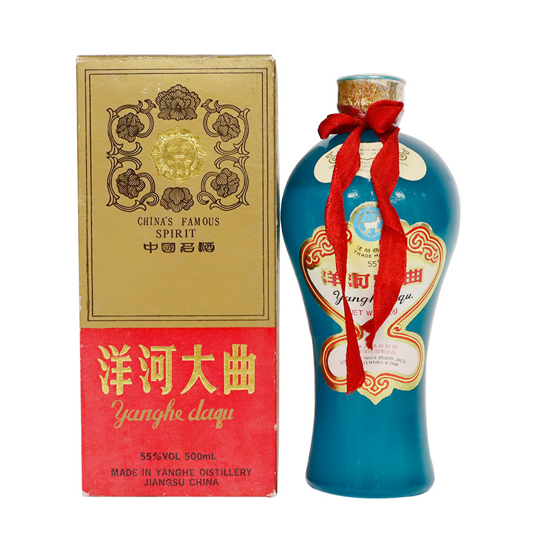 1987年-1989年洋河大曲美女瓶55度浓香型白酒500ml*1瓶评价- 淘宝网