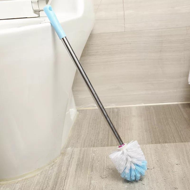 Stainless steel bathroom cleaning long handle sanitary wire brush