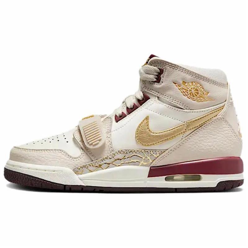 Jordan 皮革 防滑耐磨 高帮 篮球鞋 男女同款