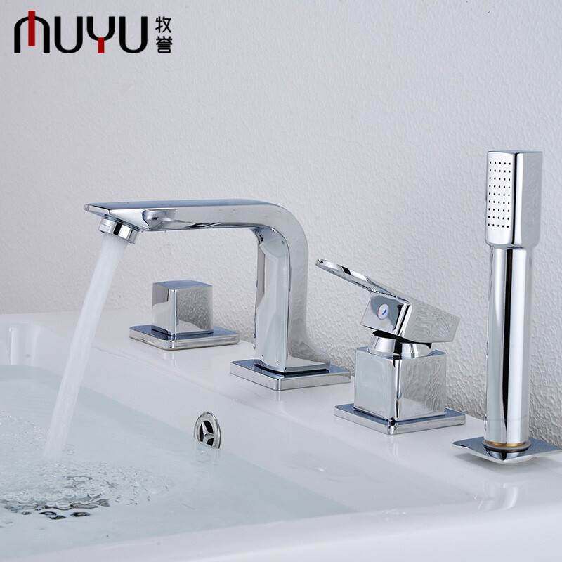 Bath-room cabinet tap Two-type surface basin switch accessories for wall pull-out cold and hot tap Three sets of four pieces
