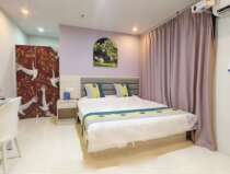 Sanya Haitang District Kunqihai Travel Rental Quiet Time Smart King Room (Large Screen Projection)