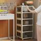 Drawer storage cabinet movable home living room snack cabinet office under desk storage cabinet bedroom bedside cabinet
