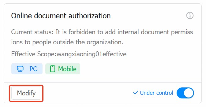 Configure applicable scope 1