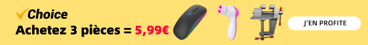 3 pièces pour 5,99€