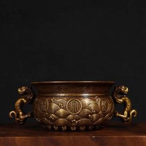 XH1101 Copper Chilong Ear Cornucopia